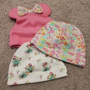 Disney Baby 3 pack hats, Minnie Mouse